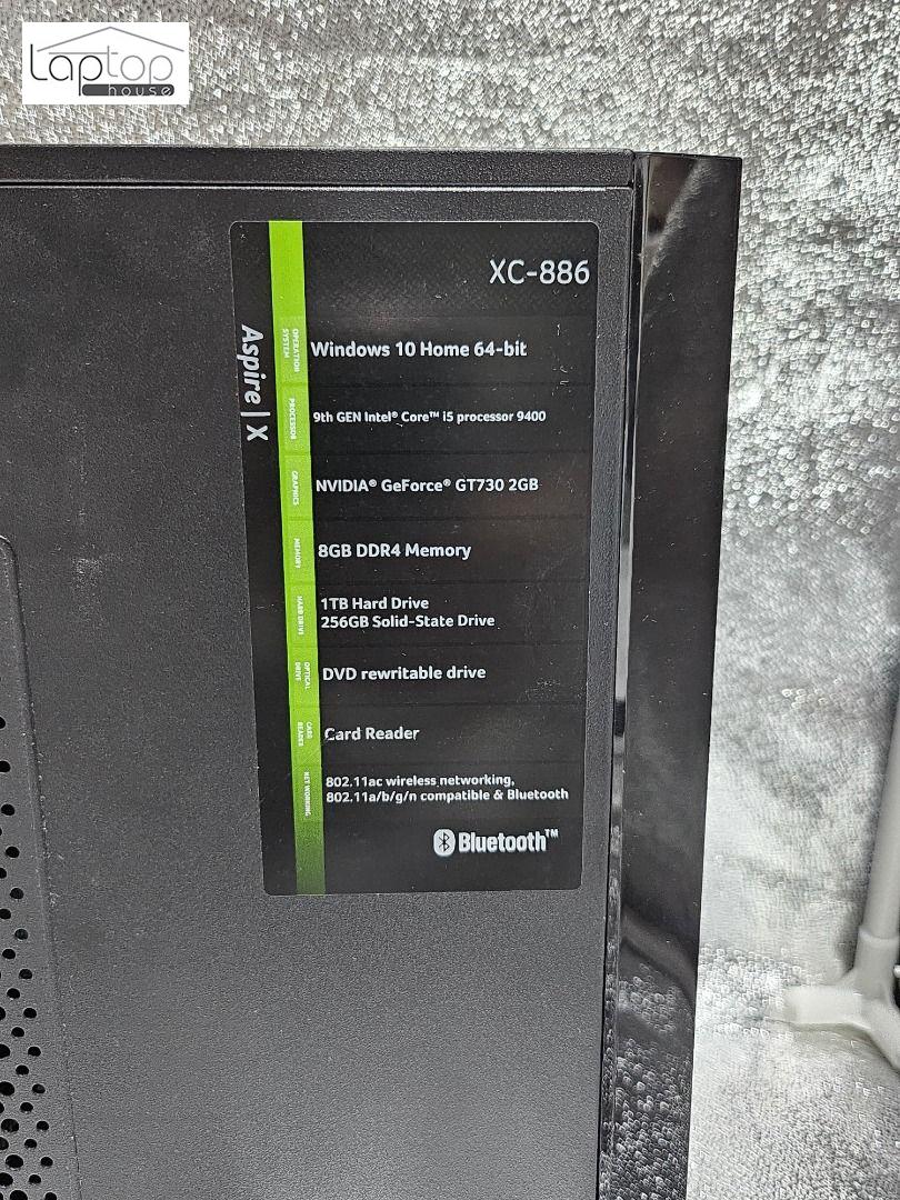 acer XC−886 Core i5 9400 ディスクトップパソコン XC-886-F54F デスクトップパソコン Aspire X ブラック [モニター無し
