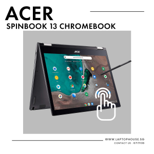 Acer Spinbook 13 Chromebook | Intel i7-8th Gen | 16GB RAM | 128GB SSD