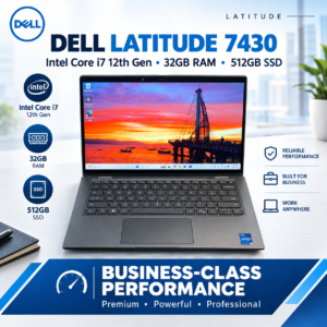 Dell Latitude 7430 14" Flagship Executive Ultrabook (32GB RAM Edition) i7-12th Gen 32GB RAM