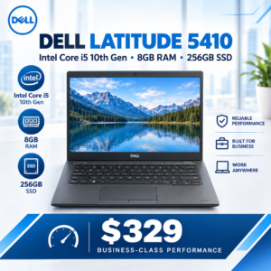 Dell Latitude 5410 | i5-10th Gen | 8GB RAM | 256GB SSD