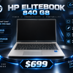 Refurbished HP Elitebook 840 G8 | i5-11th Gen | 8GB RAM | 256GB SSD | Box included!