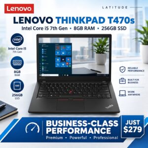 Lenovo ThinkPad T470s | i5-7th Gen | 8GB RAM | 256GB SSD